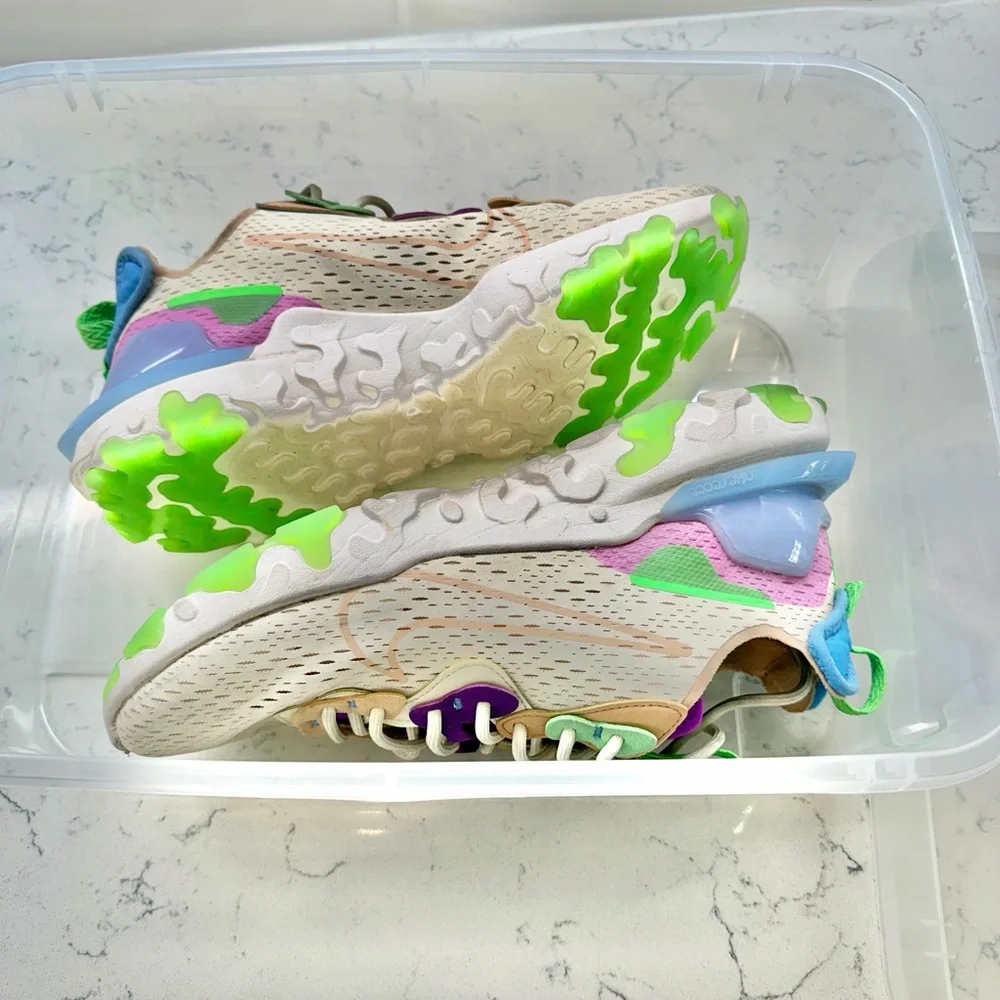 Nike React Vision Pink and White Sneakers - Picture 6 of 6